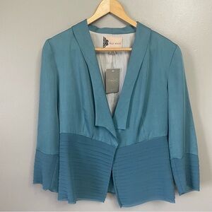 NWT FLEUR BLUE Anthropologie women’s size 8 blazer career